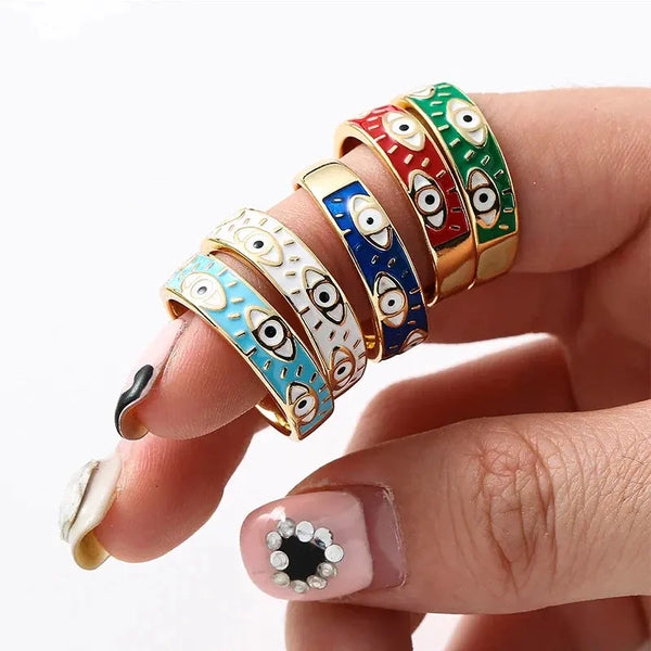 Fashion Aesthetic Evil Eye Ring